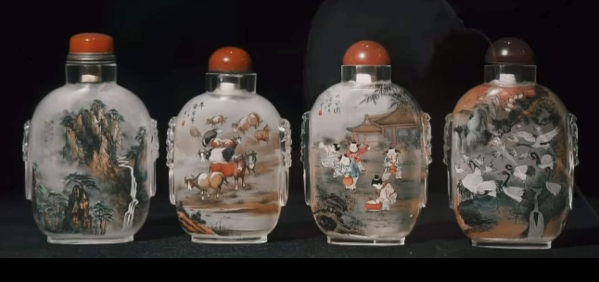 Painted snuff bottle group