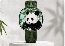 Manman Panda FA001 watch with bamboo shadow